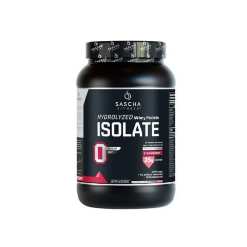 ISOLATE HIDROLIZED WHEY PROTEIN SASCHA FITNESS STRAWBERRY 2.11LB